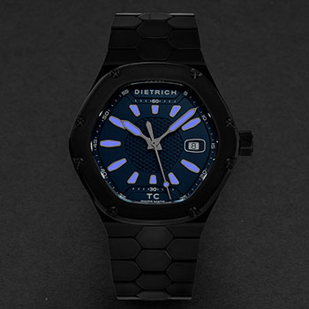 Dietrich Time Companion Men's Watch Model TC PVD BLUE Thumbnail 3